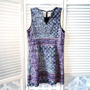 Mimi Chica Cotton Sheath Dress, Size Large, Sleeveless and Lined, EC!